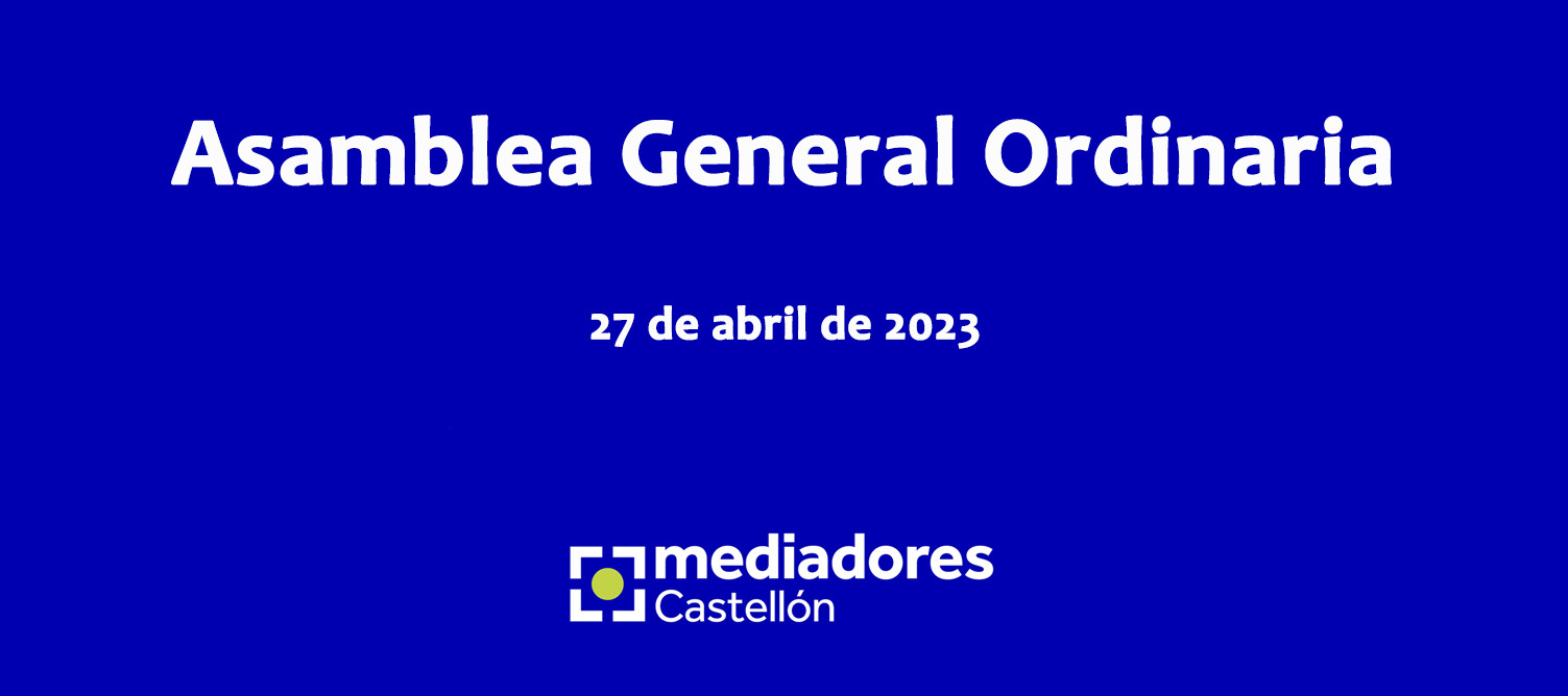 El Colegio de Castellón convoca para el 27 de abril su Asamblea General Ordinaria