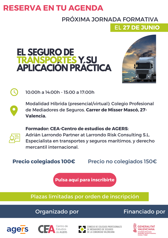 Curso: «El seguros de transportes y su aplicación práctica»